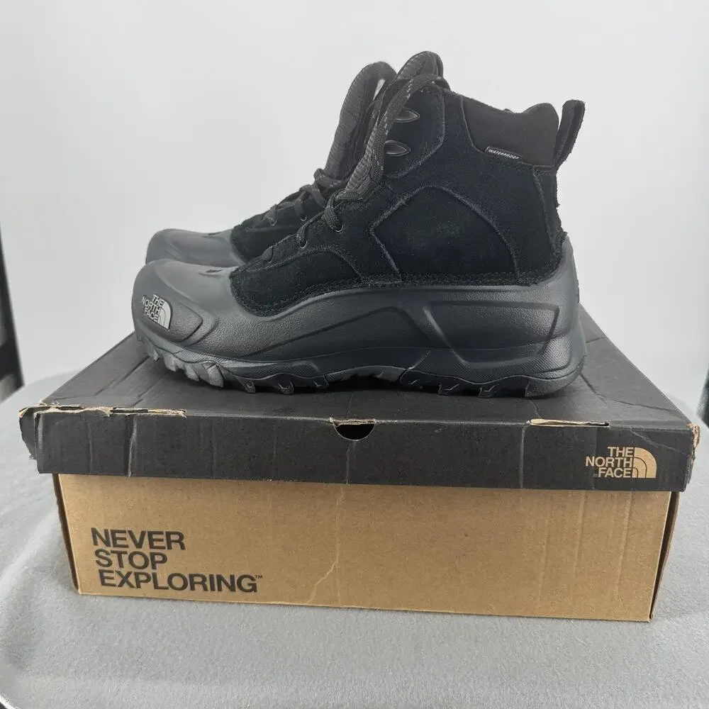 The North Face Snowfuse Mens 11.5 Black Waterproof Heatseeker Snow Boots